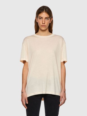 Beige Diesel T Enka C.C Women's T Shirts | 34689PYEB