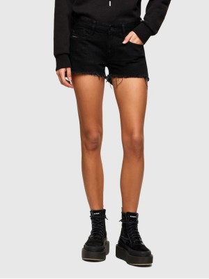 Black Diesel De Rifty Women's Shorts | 37059CPGE