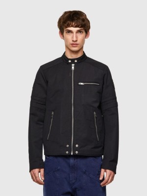 Black Diesel J Glory Men's Jackets | 59246YOVP