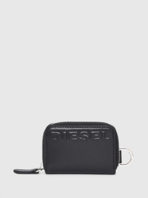 Black Diesel Japaround Men's Wallets | 03652GVYI