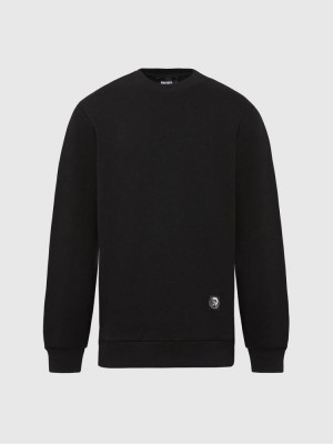 Black Diesel S Girk Mohi Men's Sweatshirts | 92354BRYM