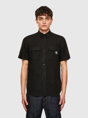 Black Diesel S Kiru Men's Shirts | 61248VTJW