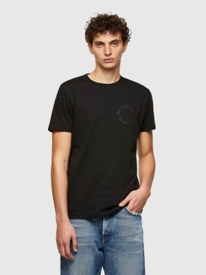 Black Diesel T Diegos A4 Men's T Shirts | 72156XYAH