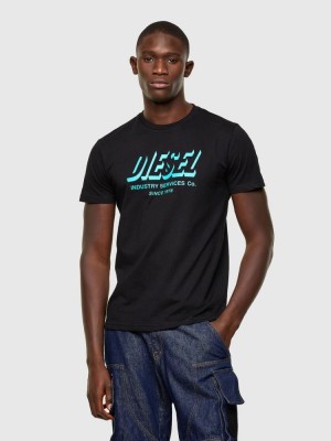 Black Diesel T Diegos A5 Men's T Shirts | 60917GPSL