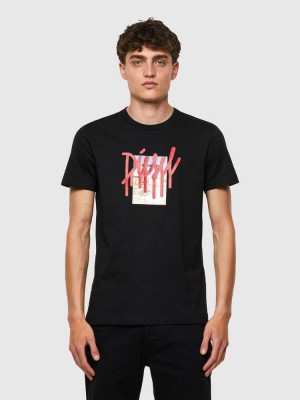 Black Diesel T Diegos B9 Men's T Shirts | 37495QZPA