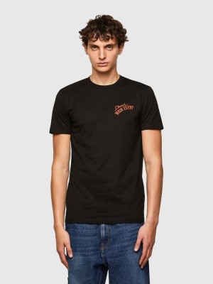 Black Diesel T Diegos K15 Men's T Shirts | 20763PMGQ