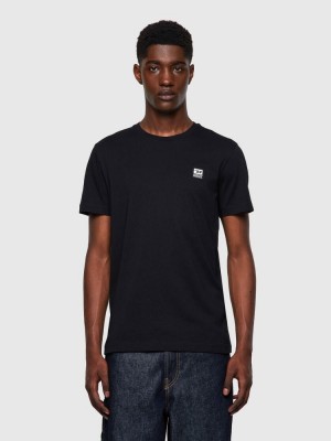 Black Diesel T Diegos K30 Men's T Shirts | 81260MFHS