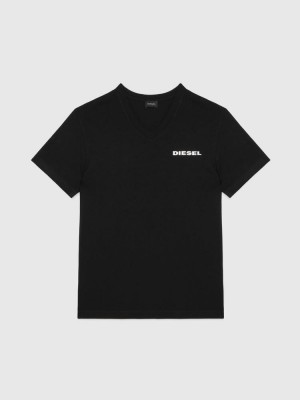 Black Diesel Umlt Diegos J V Men's T Shirts | 02415HWDP