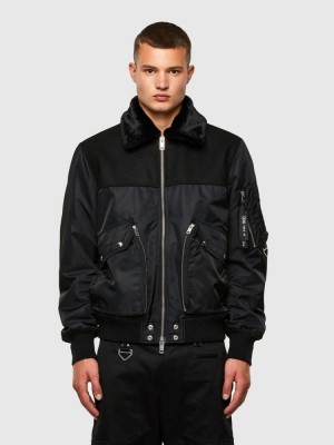 Black Diesel W Louis Men's Jackets | 76041PWSG