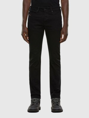 Black / Dark Grey Diesel Buster Men's Tapered Jeans | 35204MGES