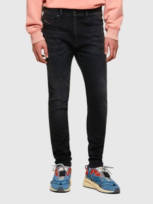 Black / Dark Grey Diesel D Amny Men's Skinny Jeans | 52716VMLW