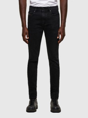 Black / Dark Grey Diesel D Amny Men's Skinny Jeans | 75980HWFE