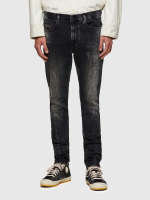 Black / Dark Grey Diesel D Amny Men's Skinny Jeans | 43820BGFP