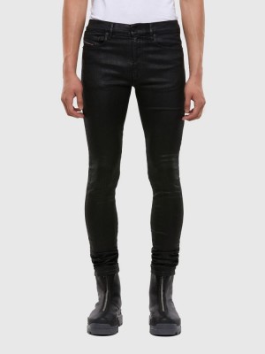 Black / Dark Grey Diesel D Amny Men's Skinny Jeans | 64178TRJE