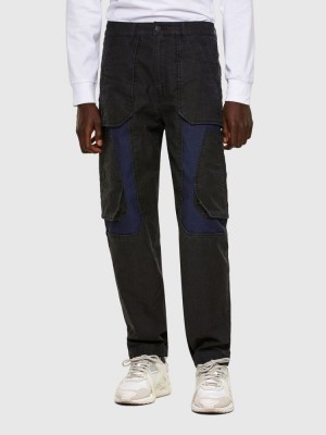 Black / Dark Grey Diesel D Eluxerr Men's Joggjeans | 57680PAOG