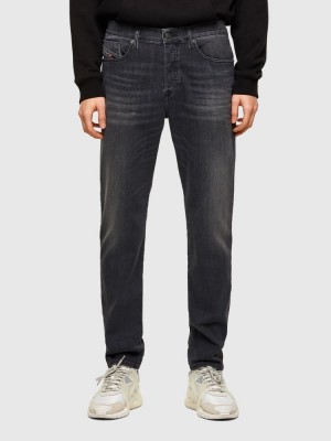 Black / Dark Grey Diesel D Fining Men's Tapered Jeans | 76104DYVQ