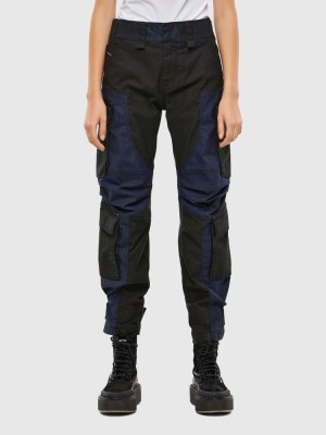 Black / Dark Grey Diesel D Kiki Women's Joggjeans | 81902ETMS