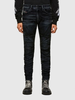 Black / Dark Grey Diesel D Strukt Men's Joggjeans | 79826QATR