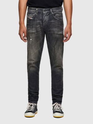 Black / Dark Grey Diesel D Strukt Slim Men's Joggjeans | 62905DFTW