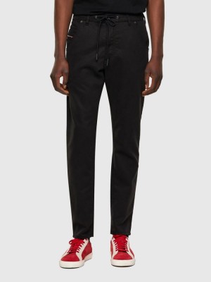 Black / Dark Grey Diesel Krooley Men's Joggjeans | 70635PDNM