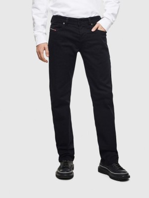 Black / Dark Grey Diesel Larkee Men's Straight Jeans | 53081ZVNF