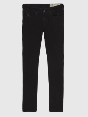 Black / Dark Grey Diesel Slandy Women's Skinny Jeans | 60734BJSN