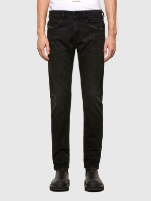 Black / Dark Grey Diesel Thommer Men's Slim Jeans | 39051HOVD