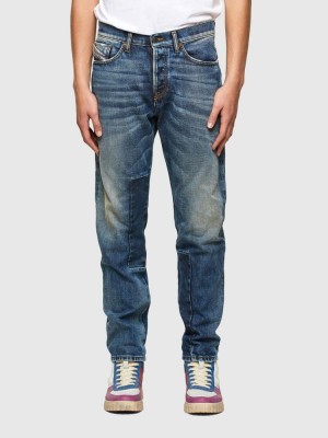 Blue Diesel D Fining Men's Tapered Jeans | 91435UEDW