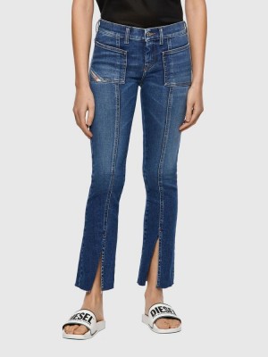 Blue Diesel Slandy Women's Skinny Jeans | 92478BMXA