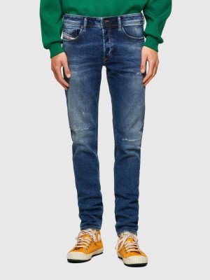 Blue Diesel Sleenker Men's Skinny Jeans | 90651JDTW