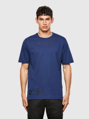 Blue Diesel T Just A42 Men's T Shirts | 18653MPUB