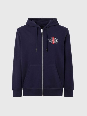 Blue Diesel Umlt Brandon Z Men's Hoodie | 39781KQOC