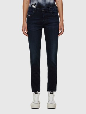 Dark Blue Diesel Babhila Women's Slim Jeans | 32497NKOP