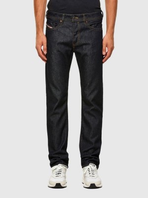 Dark Blue Diesel Buster Men's Tapered Jeans | 81930KAQU