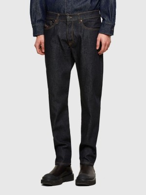 Dark Blue Diesel D Fining Men's Tapered Jeans | 18453HKQX