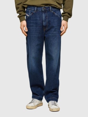 Dark Blue Diesel D Franky Men's Straight Jeans | 26507ZWBR