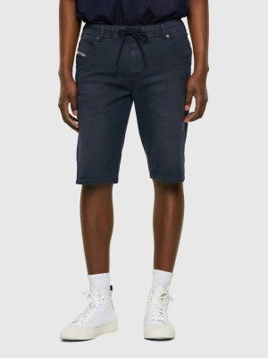 Dark Blue Diesel D Krooshor Men's Shorts | 29405IBJV