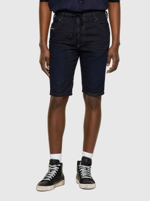 Dark Blue Diesel D Krooshor Men's Shorts | 36172IUWC