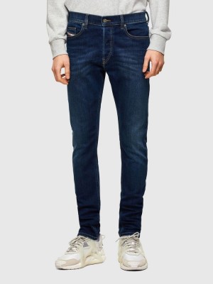 Dark Blue Diesel D Luster Men's Slim Jeans | 69508SDQB