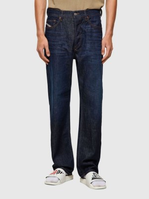 Dark Blue Diesel D Macs Men's Straight Jeans | 12879UFOX