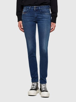 Dark Blue Diesel D Ollies Slim Women's Joggjeans | 76490MIOJ