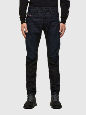 Dark Blue Diesel D Strukt Men's Slim Jeans | 14825SHRE