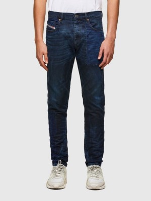 Dark Blue Diesel D Strukt Slim Men's Joggjeans | 16408VNUP