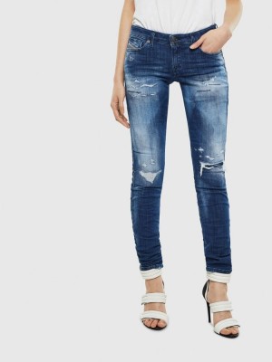 Dark Blue Diesel Gracey Slim Women's Joggjeans | 60745ITVS