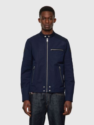 Dark Blue Diesel J Glory Men's Jackets | 93852IGNP