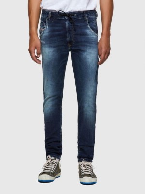 Dark Blue Diesel Krooley Tapered Men's Joggjeans | 21396PWDC