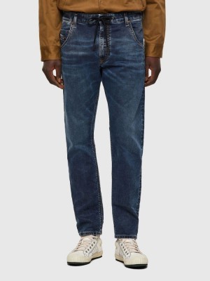 Dark Blue Diesel Krooley Tapered Men's Joggjeans | 82019WMRA