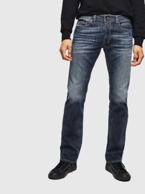 Dark Blue Diesel Safado Men's Straight Jeans | 89174FZIX