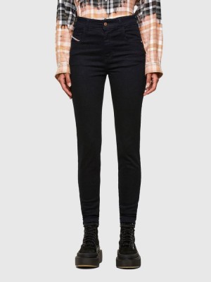 Dark Blue Diesel Slandy High Women's Skinny Jeans | 48932GFHM