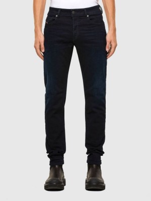 Dark Blue Diesel Sleenker Men's Skinny Jeans | 85617VTAM